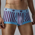 3 Pack Men's Snug Fit Trendy Striped Design Sporty Cut Cooling Airflow Trunks