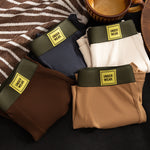 4 Pack Men's Soft Ribbed Textured Antibacterial & Breathable Trunks