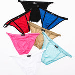 4 Pack Men's Cooling Touch Adjustable Ice Silk Bikinis