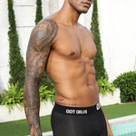 2 Pack Men's Sexy Transparent Seamless Mesh Solid Color Breathable Trunks & Bikini
