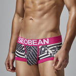2 Pack Men's Statue of Liberty Print Comfortable and Breathable Trunks