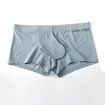 3 Pack Men's Breathable Ice Silk Double-Layered Big Pouch Sexy Boxer Briefs