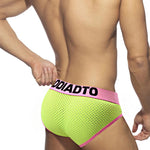 2 Pack Men's U-Pouch Mesh Low-Rise Briefs