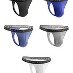 3 Pack Men's Modal U-Pouch Mid-Rise Thongs