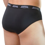 2 Pack Men's Sporty Letter Print Supportive Low-Rise Ice Silk Skin-Friendly Bikini