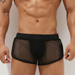 Men’s Sexy See Through Mesh Boxer Shorts