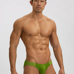2 Pack Men's Solid Color Low Rise Sweat-Absorbent Large U-Shaped Small Pocket Briefs