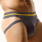 Sexy Spliced Color Low-rise Jockstrap
