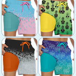 Men's Gradient Quick-Dry Double-Layer Lightweight Board Shorts
