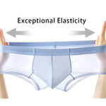 2 Pack Men's Ultra-Thin Breathable Antibacterial Crotch Briefs
