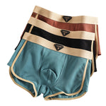 4 Pack Men's Solid Color Mid-Rise Breathable Seamless Comfort Trunks