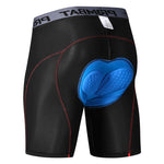 2 Pack Men's Moisture-Wicking Mesh Breathable Shock-Absorbing Riding Activewear Tights