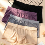 3 Pack Men's Ice Silk Dual Pouch Cooling Breathable Lightweight Trunks