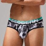 2 Pack Men's Stylish Prints Skin-Friendly & Stretch Fit Briefs