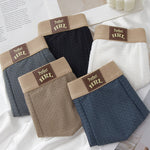 4 Pack Men's Odor-Control Comfy Waistband Skin-Friendly Boxer Briefs
