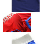 2 Pack Men's Color Block U-Pouch Mid-Rise Sporty Trunks