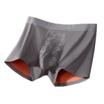 3 Pack Men's Seamless Breathable Trunks with 7A Antibacterial Mulberry Silk Lining