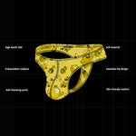 2 Pack Men's Low-Rise Sexy Print Thong
