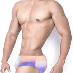 Men's Gradient Swim Briefs Sexy Bikini
