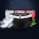 3 Pack Men's Soft Skin-Friendly Ice Silk Thin Low-Rise Briefs