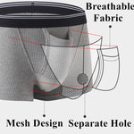 Solid Color Divided Pocket Trunks for Men