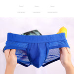 2 Pack Men's Low Rise Mesh Large Pouch U-convex Breathable Comfortable Briefs