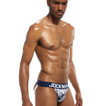 2 Pack Men's Premium Soft Cotton Sporty Cut Daily Stretch Firm Support Briefs & Jockstrap