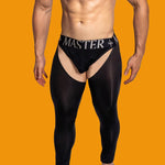 Men's Low-Waist Sexy Hollow Silk-Smooth Semi-Transparent Thermal Pants