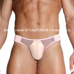 2 Pack Men's No-Waistband Jockstrap with Textured Pattern
