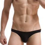 Men's Low Waist Ice Silk Transparent Seamless Bikini