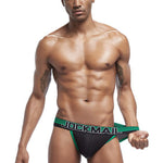 Men's Color Fabric Elastic Waistband Bikini