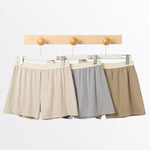 2 Pack Men's Solid Color Seamless Comfort Mid-Rise Home Shorts