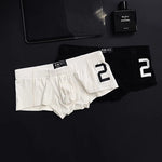 2-pack Men's Solid Color Comfortable Button-down Trunks