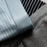 3 Pack Men's Striped Trunks for Ultimate Comfort
