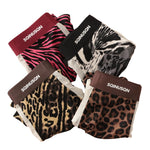 3 Pack Men's Breathable & Soft Ice Silk Leopard Quick-Dry Trunks