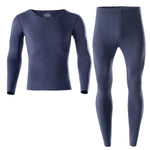 Men's Soft Seamless Thermal Sets With Fly