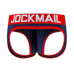 2 Pack Men's Breathable Cotton Skin-Friendly Sexy Low-Rise & Revealing Jockstraps