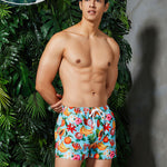 Men's Casual Breathable Print Beach Boxers