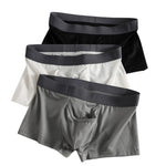3 Pack Men's Ice Silk Front Split Pouch Breathable Mesh Cooling Comfort Trunks