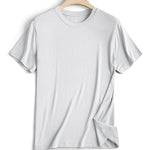 Modal Summer Short Sleeve T-Shirt Men Crew Neck Solid Color Casual Underwear Mens Clothing