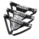 3 Pack Men's Low-Rise Jockstrap with Contoured U-Pouch and Stretch Comfort