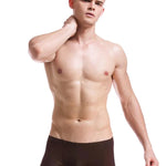 Lightweight Breathable Ice Silk U Contoured Boxers for Men