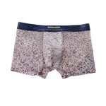 3 Pack Men's Leopard Print Seamless Hem & Comfortable Trunks