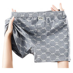 3 Pack Men's Breathable Cotton Stylish Prints Comfortable Home Shorts