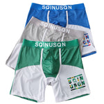 Men's Anti-Chafing Sports Boxer Briefs with Spacious Pouch