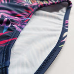 Gradient Leaf Print Men's Swimsuit Briefs