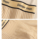 3 Pack Men's Premium Breathable Cotton Striped Design Seamless Comfort Boxers Briefs
