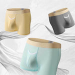 3 Pack Men's Stay-Put Fit Stretch Fabric Seamless Comfort Trunks
