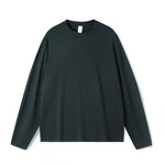 Men's High-Quality Long Sleeve Oversized & Skin-Friendly  Solid Color Loungewear Tops