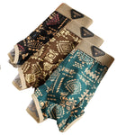 3 Pack Men's Vintage Print Cotton Comfy Waistband Soft Touch Trunks